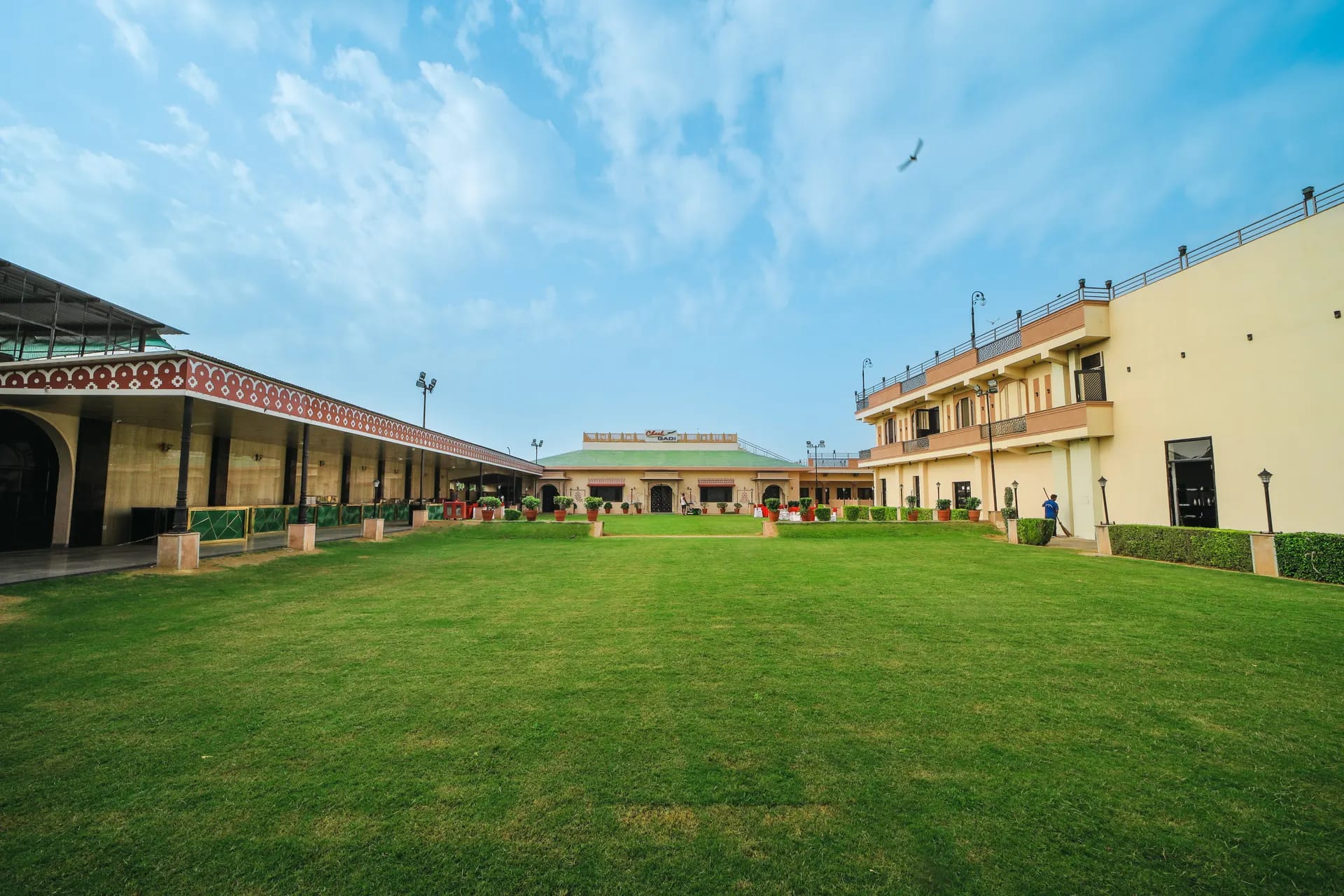 Marriage garden courtyard and wedding lawn at Cheelgadi Jaipur